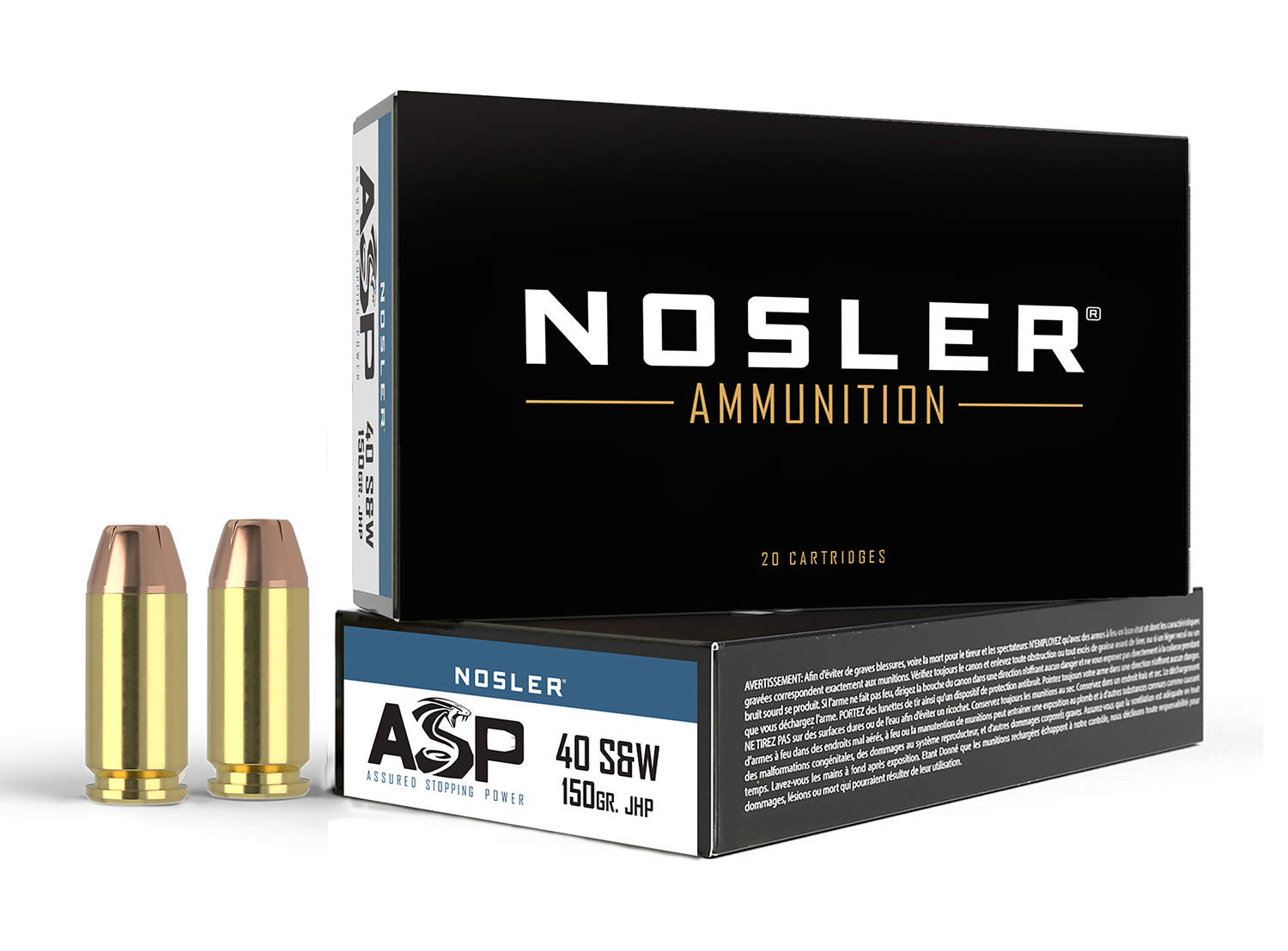 Nosler ASP JHP Ammo