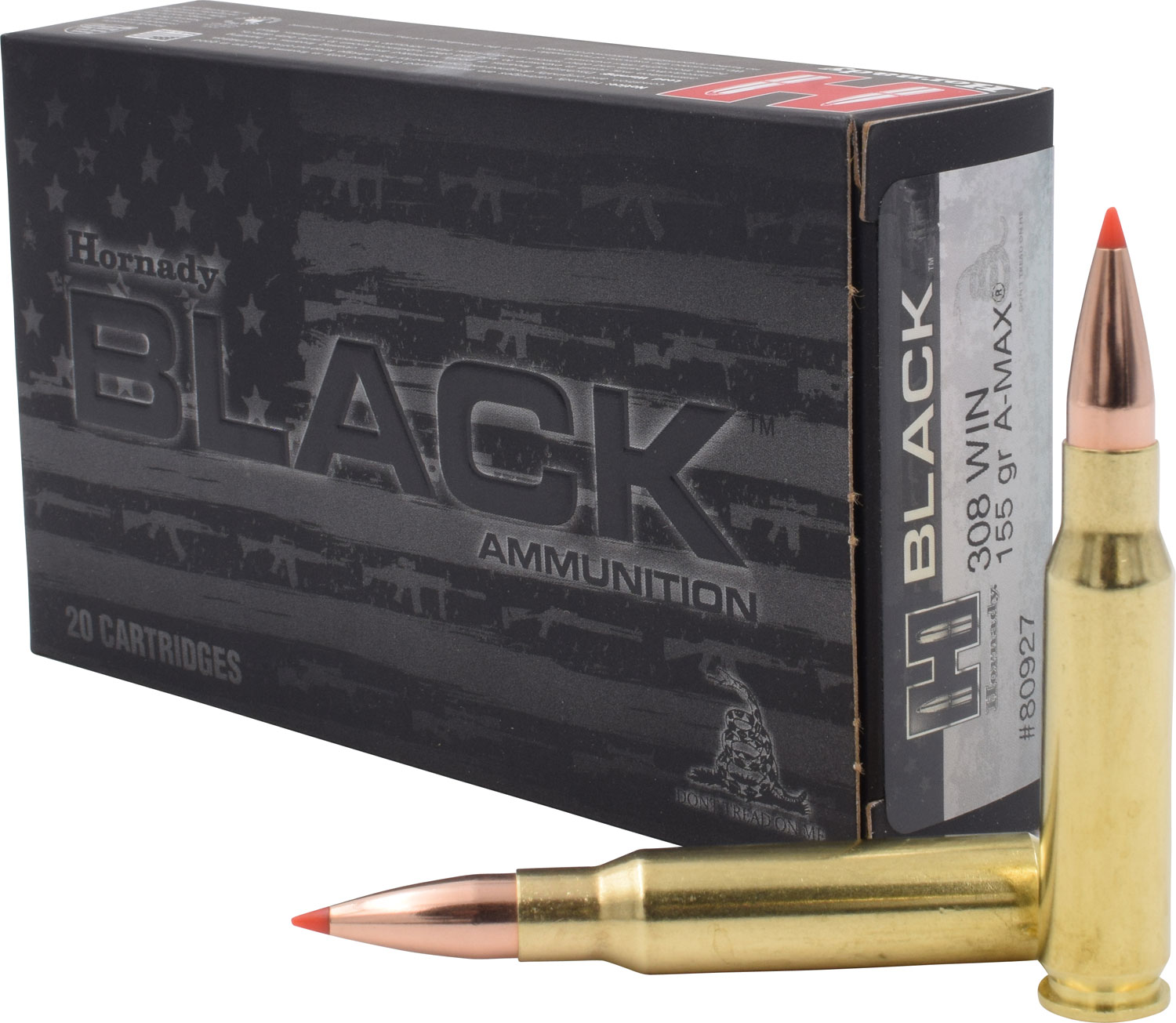 308/7.62x51mm Ammo - Hornady Black Extremely Low Drag ELD Match Ammo Hornady Black Extremely Low Drag ELD Match Ammo