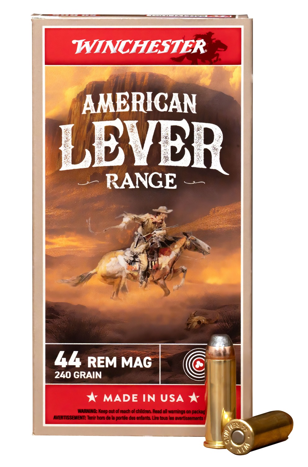 44 Mag Ammo - Bulk Winchester American Lever Range Rem Ammo JSP Bulk Winchester American Lever Range Rem JSP Ammo