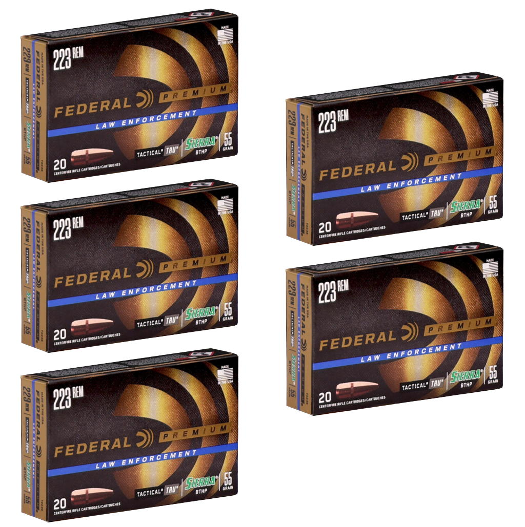 223 Rem Ammo - Federal LE TRU Sierra GameKing Ammo HP Federal LE TRU Sierra GameKing HP Ammo