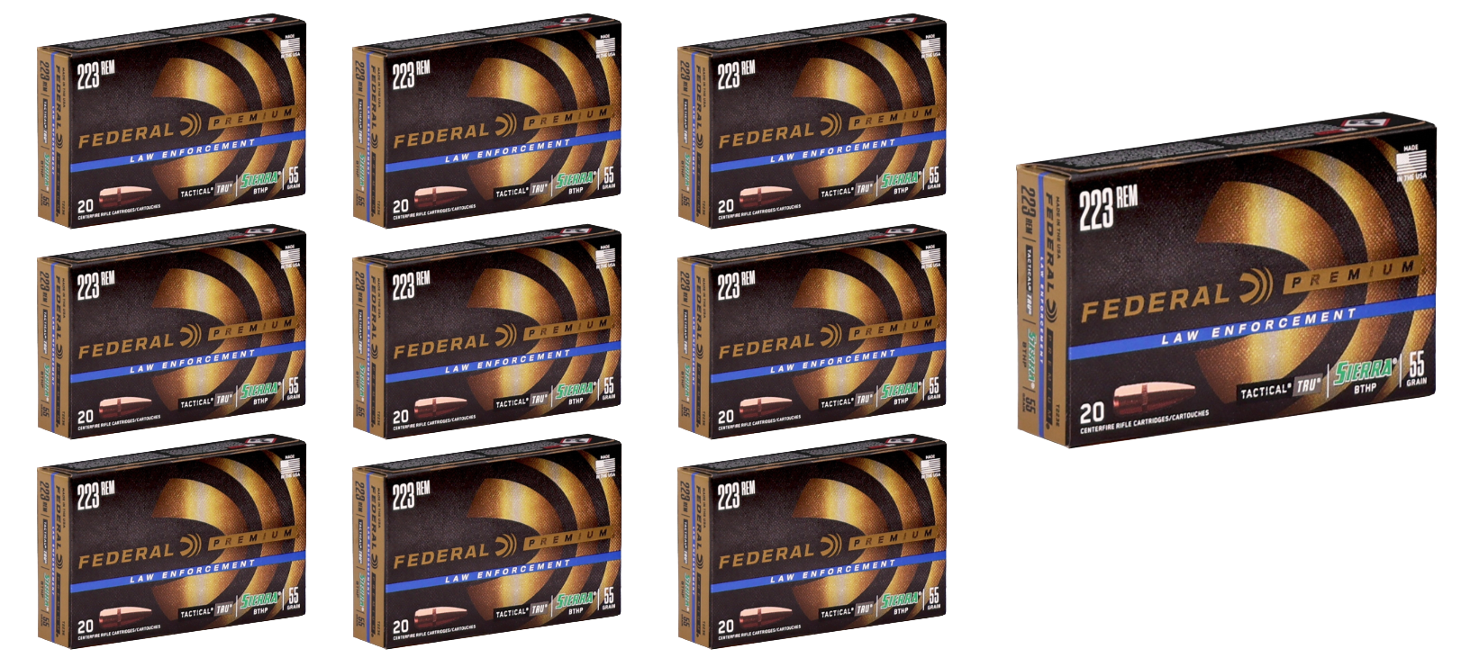 223 Rem Ammo - Federal LE TRU Sierra GameKing Ammo HP Federal LE TRU Sierra GameKing HP Ammo