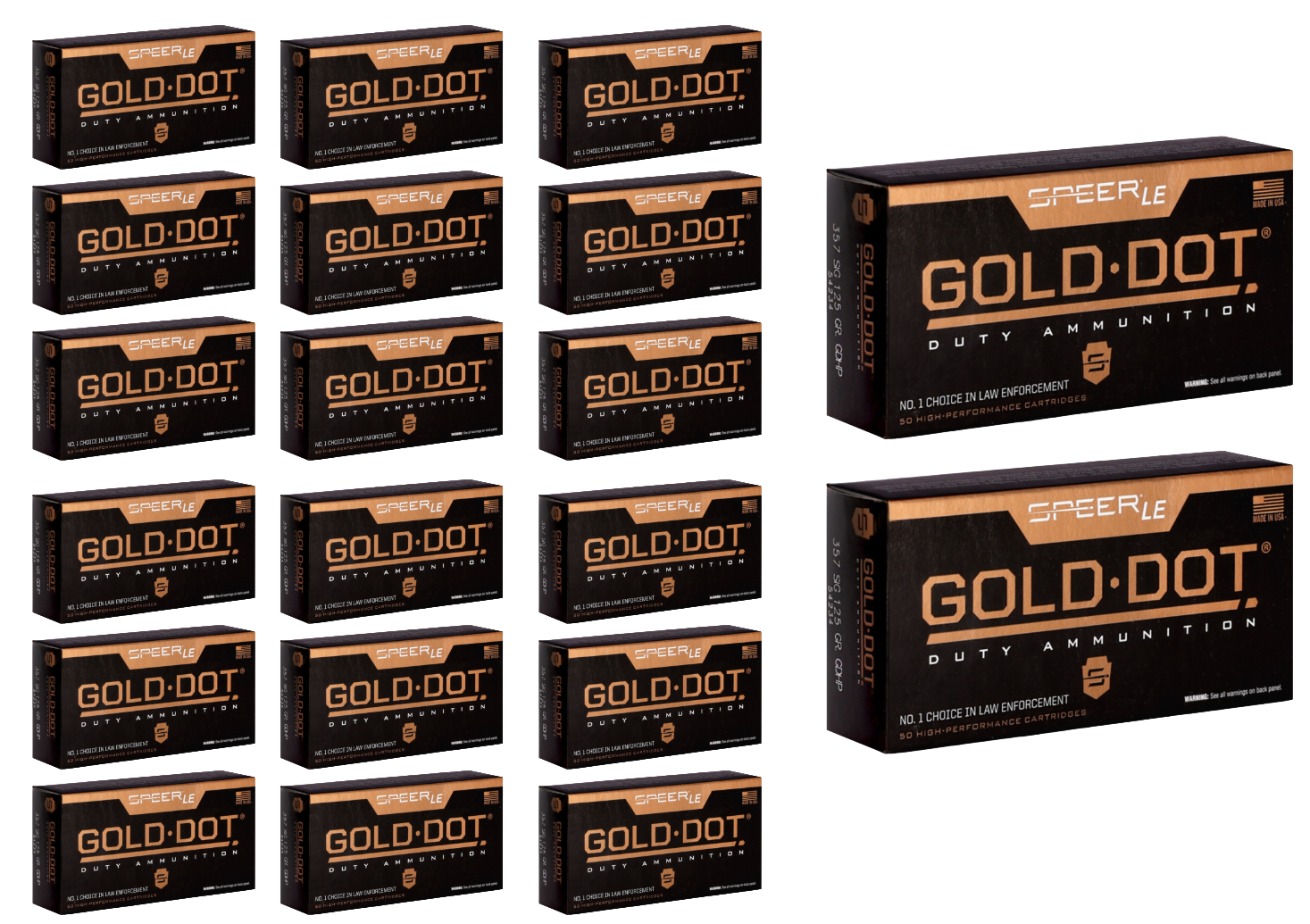 357 SIG Ammo - Bulk Speer LE Gold Dot Ammo JHP Bulk Speer LE Gold Dot JHP Ammo