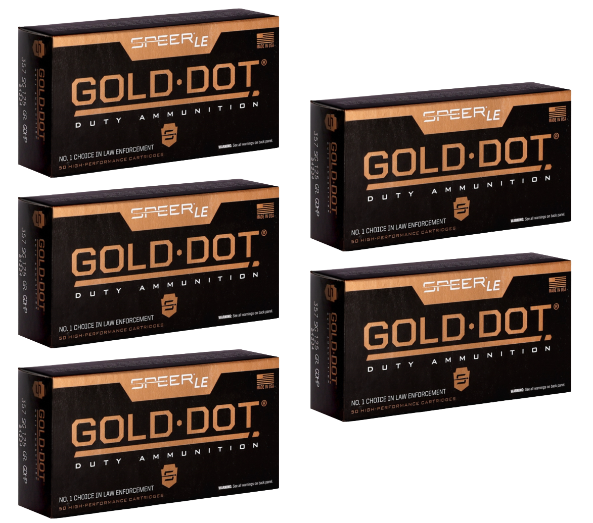 357 SIG Ammo - Speer LE Gold Dot Ammo JHP Speer LE Gold Dot JHP Ammo