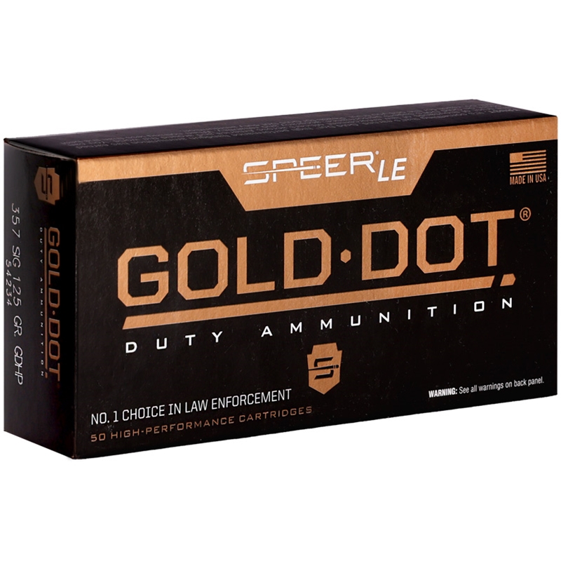 Speer LE Gold Dot JHP Ammo