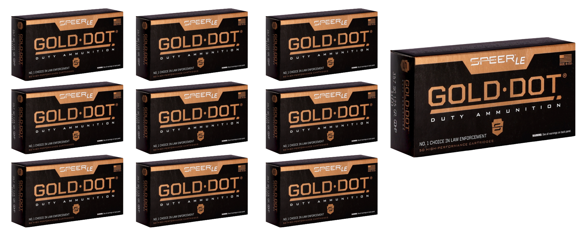 357 SIG Ammo - Bulk Speer LE Gold Dot Ammo JHP Bulk Speer LE Gold Dot JHP Ammo