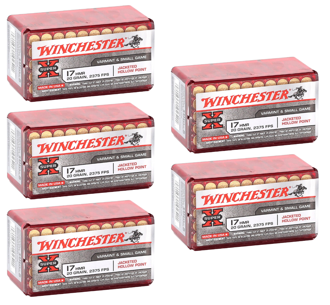 17 HMR Ammo - Winchester Super-X Hornady XTP Ammo JHP Winchester Super-X Hornady XTP JHP Ammo