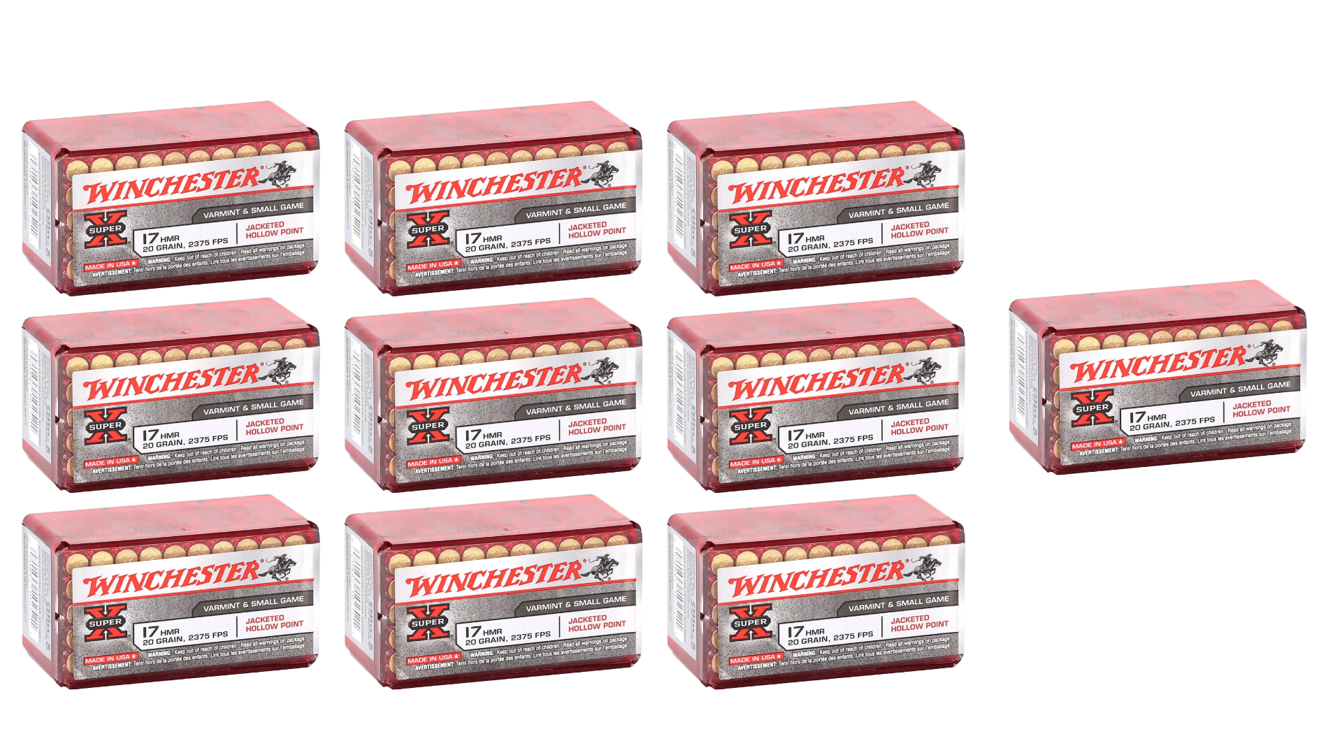 17 HMR Ammo - Bulk Winchester Super-X Hornady XTP Ammo JHP Bulk Winchester Super-X Hornady XTP JHP Ammo