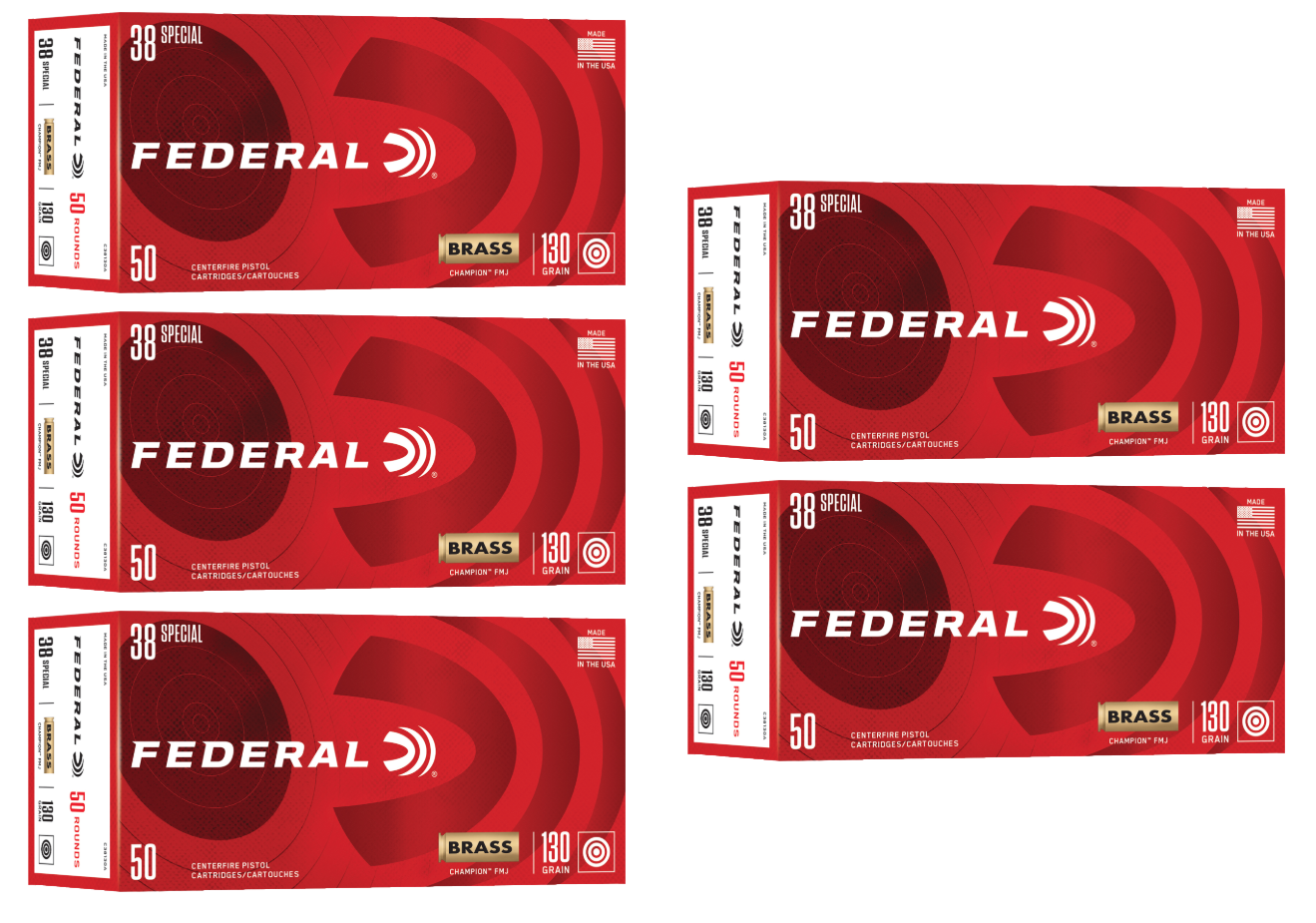 38 Special Ammo - Federal Champion Ammo FMJ Federal Champion FMJ Ammo