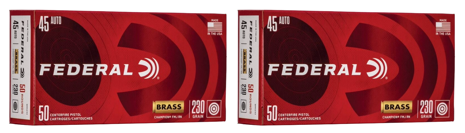 45 ACP/Auto Ammo - Federal Champion Ammo FMJ Federal Champion FMJ Ammo