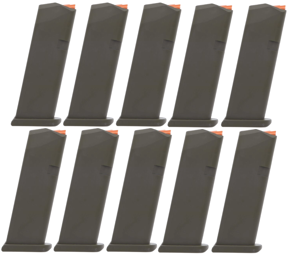 Glock 47460 G19 Gen 5 9mm 15rd Magazine, Olive Drab Green