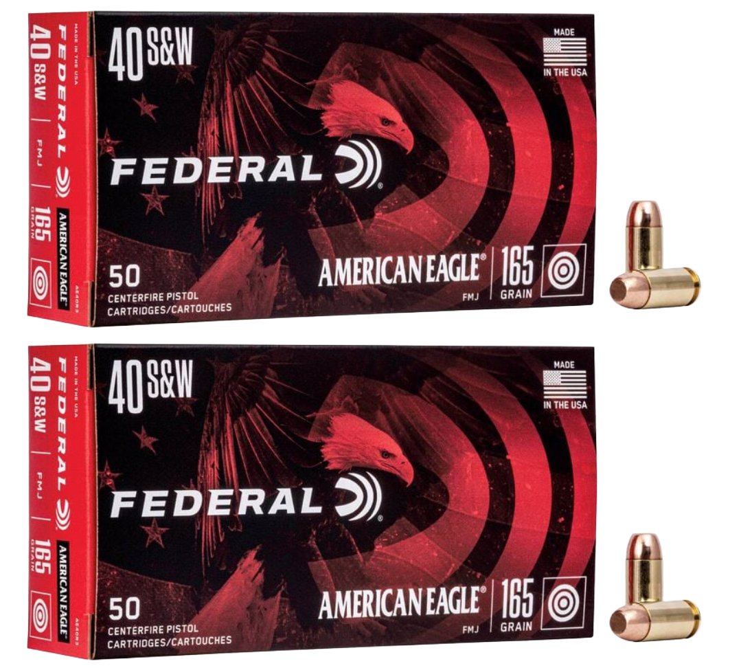 40 S&W Ammo - Federal American Eagle Ammo FMJ Federal American Eagle FMJ Ammo