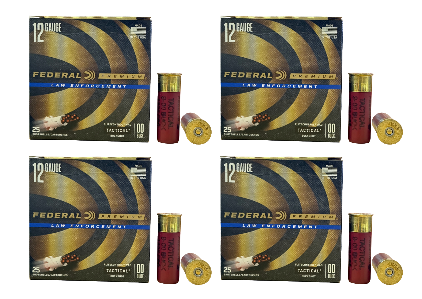12 Gauge Ammo - Federal LE Premium Ammo Buck Federal LE Premium Buck Ammo