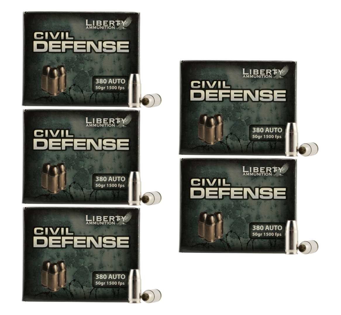 380 Auto Ammo - Liberty Ammo Civil Defense HP Liberty Civil Defense HP Ammo