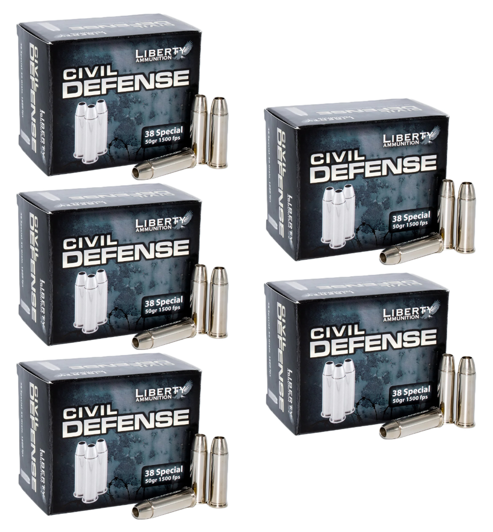 38 Special Ammo - Liberty Ammo Civil Defense HP Liberty Civil Defense HP Ammo