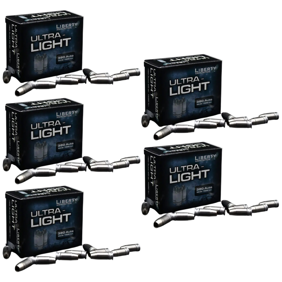 380 Auto Ammo - Liberty Ammo Ultra-Light Lead Free HP Liberty Ultra-Light Lead Free HP Ammo