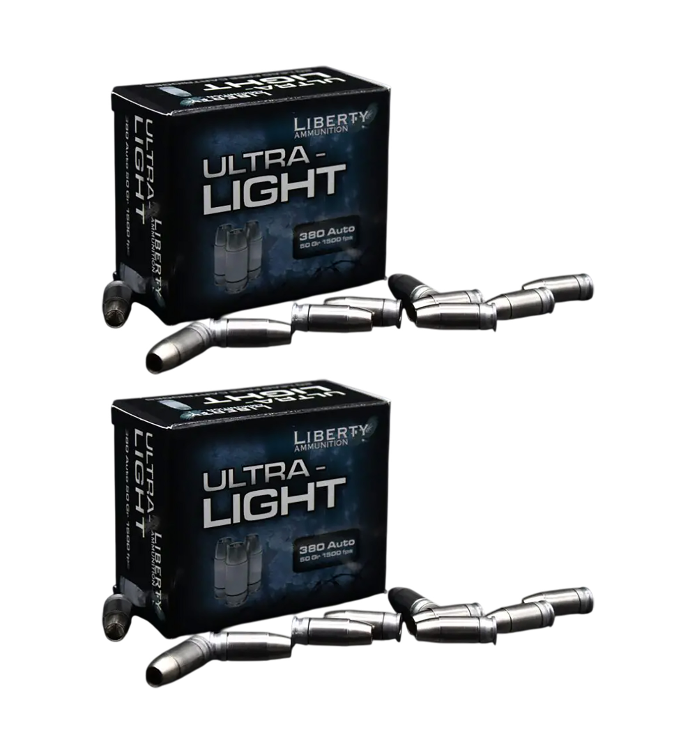380 Auto Ammo - Liberty Ammo Ultra-Light Lead Free HP Liberty Ultra-Light Lead Free HP Ammo