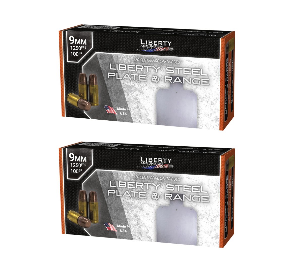 9mm Ammo - Liberty Ammo Steel Plate & Range FMJ Liberty Steel Plate & Range FMJ Ammo