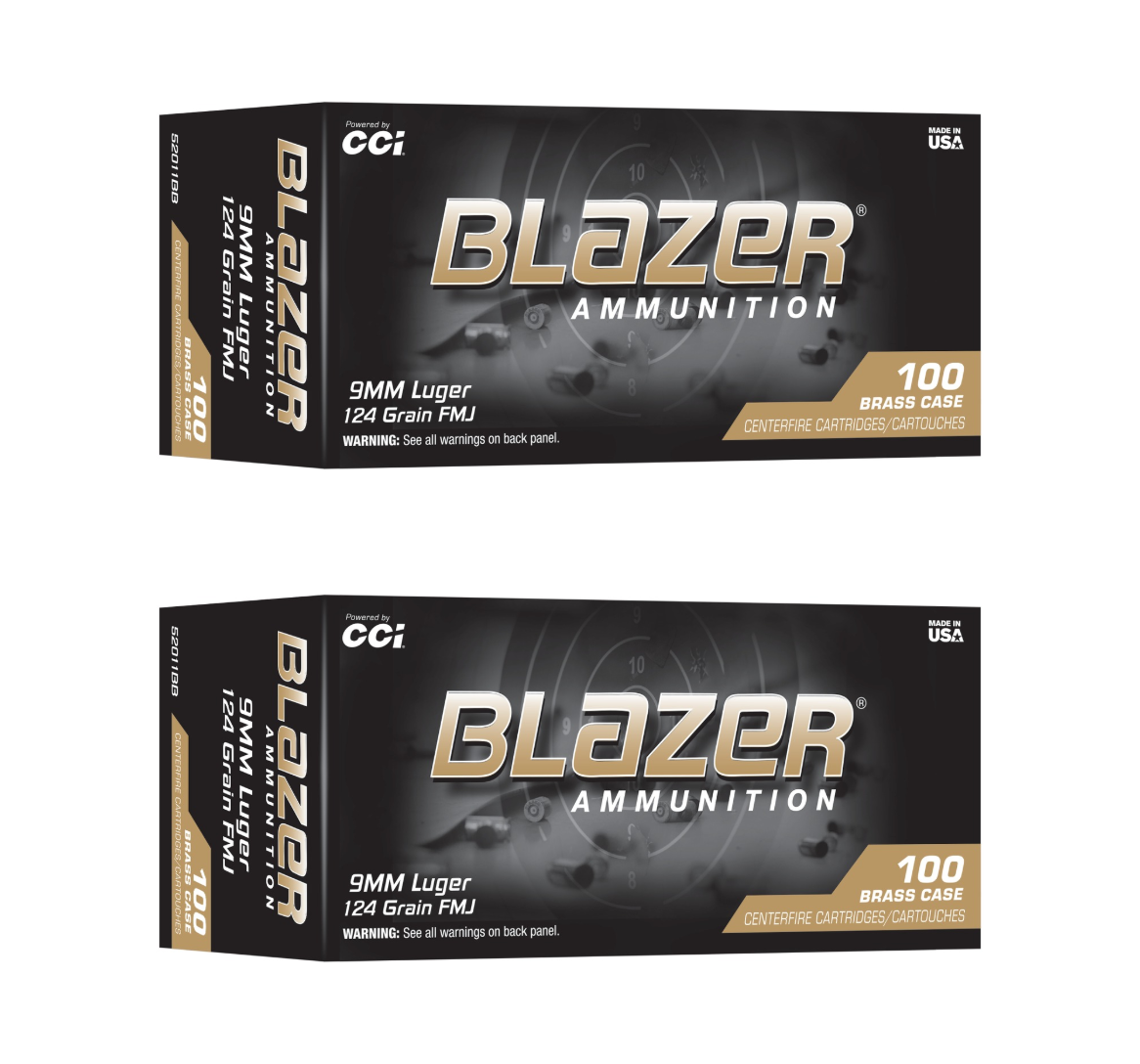 9mm Ammo - CCI Blazer Ammo FMJ CCI Blazer FMJ Ammo