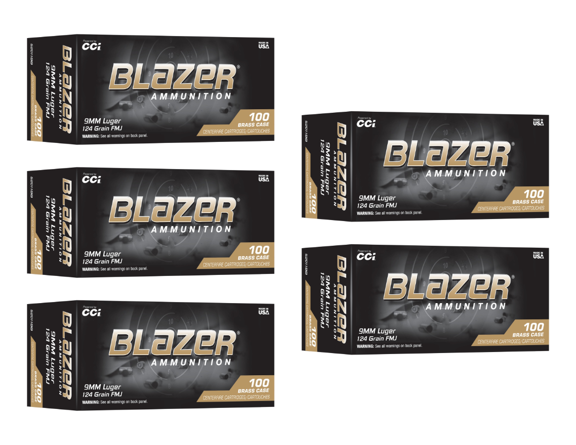 9mm Ammo - Bulk CCI Blazer Ammo FMJ Bulk CCI Blazer FMJ Ammo