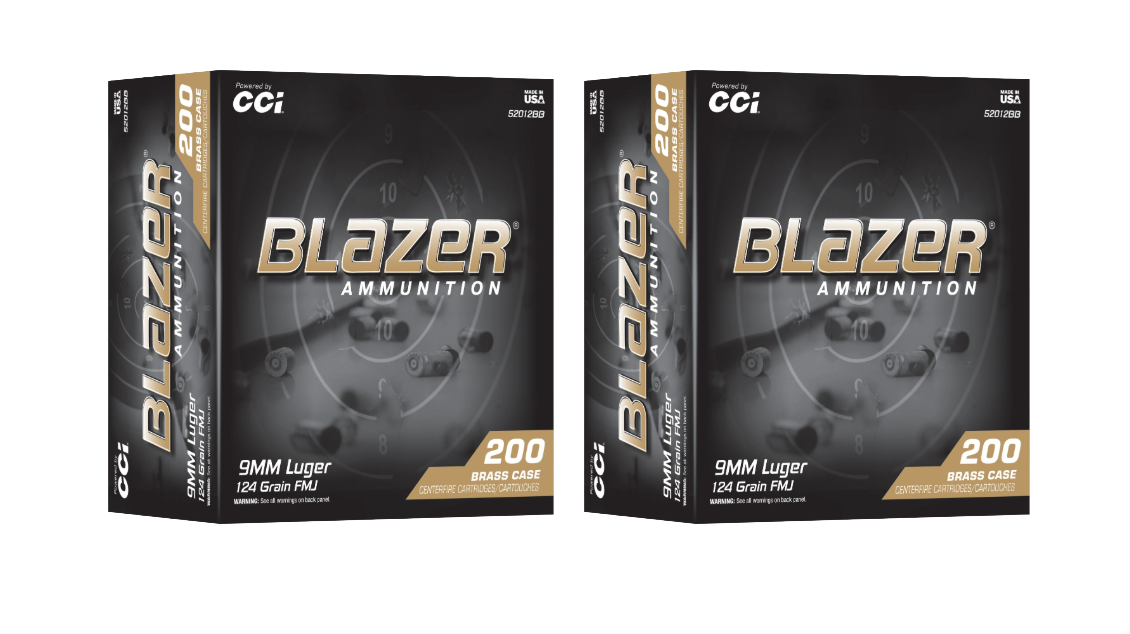 9mm Ammo - CCI Blazer Ammo FMJ CCI Blazer FMJ Ammo