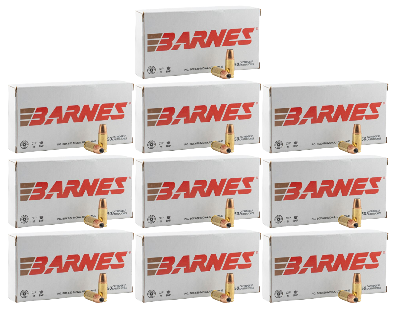9mm Ammo - Bulk Barnes Luger Sierra Ammo JHP Bulk Barnes Luger Sierra JHP Ammo