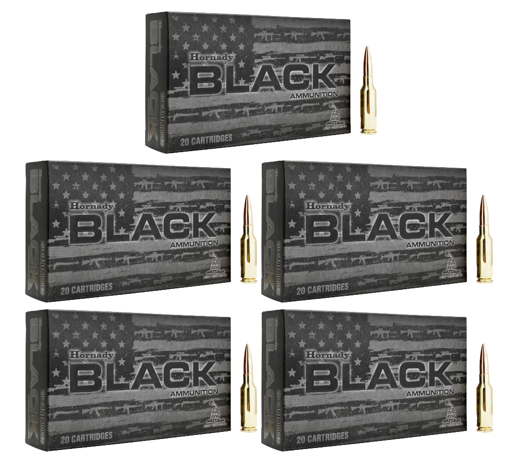 6mm ARC Ammo - Hornady Black Boat Tail Bt Ammo HP Hornady Black Boat Tail Bt HP Ammo