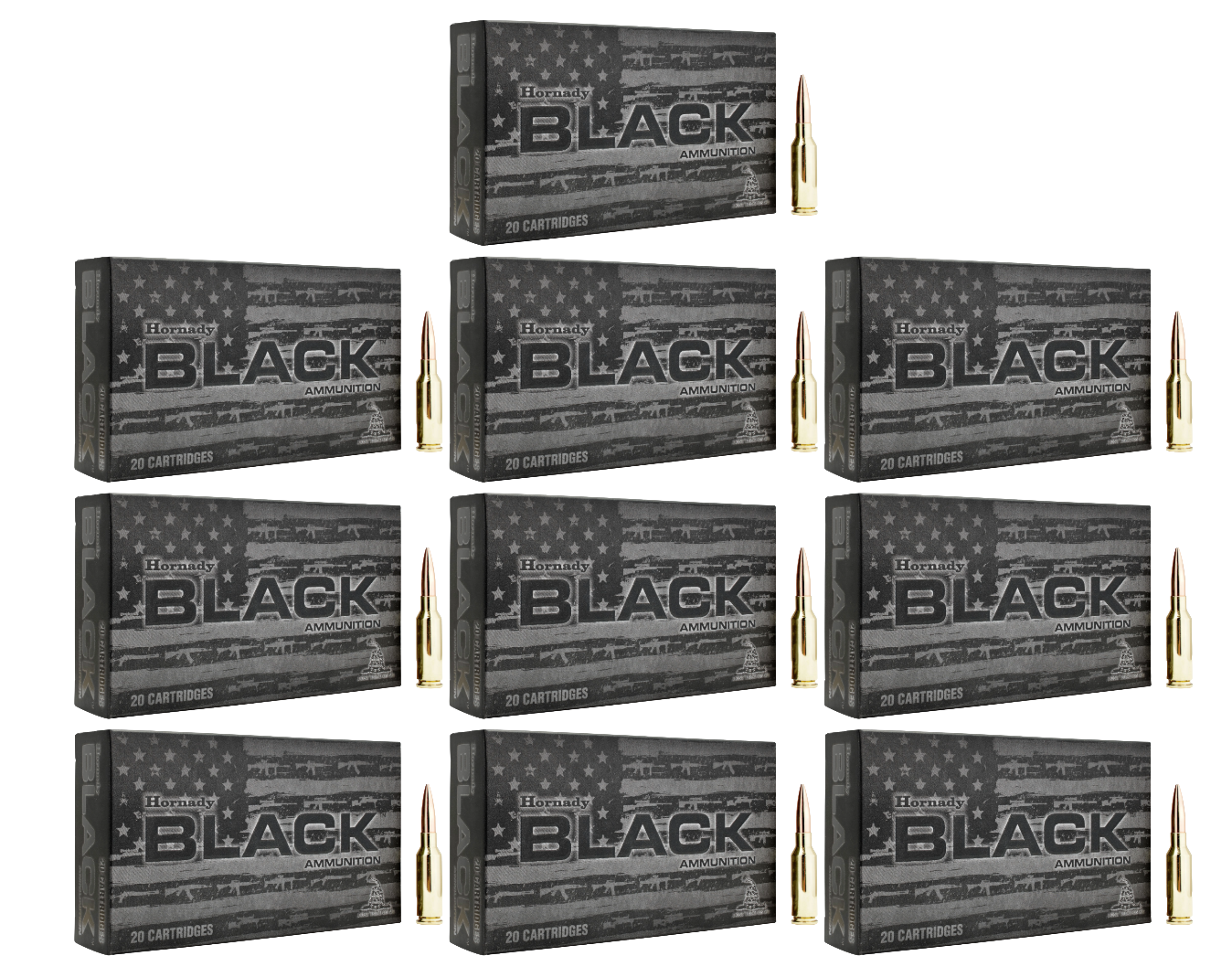 6mm ARC Ammo - Hornady Black Boat Tail Bt Ammo HP Hornady Black Boat Tail Bt HP Ammo