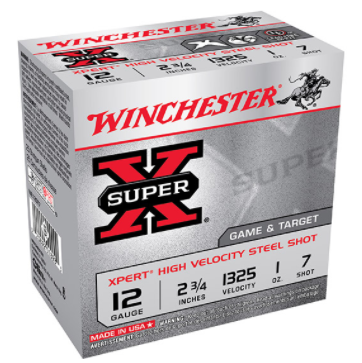 12 Gauge - 2-3/4" 1 oz. #7 Steel Shot - Winchester Xpert - 25 Rounds WE12GT7