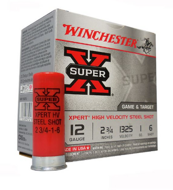 WINCHESTER XPERT 12 GA 2-3/4 IN #6 STEEL SHOT (WE12GT6)