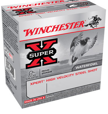 Winchester Xpert High Velocity Steel Shotshells WEX1234, 12 Gauge, 3", 1-1/8 oz, 1550 fps, #4 Steel Shotshells Shot,