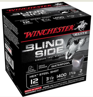 WINCHESTER AMMO SBS12L2 BLINDSIDE 12 GAUGE 3.5" 1 5/8 OZ 2 SHOT