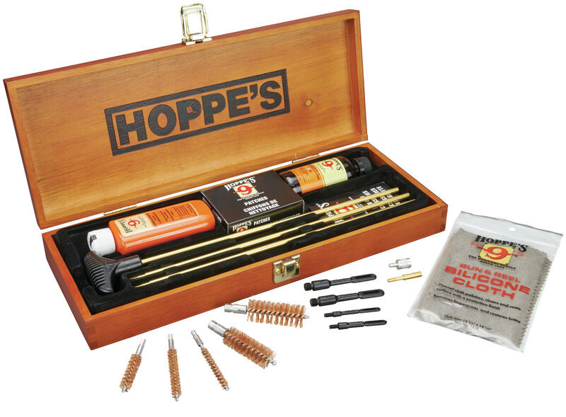 Hoppe's BUOX Deluxe Gun Cleaning Kit w/ Wooden Box Presentation - BUOX