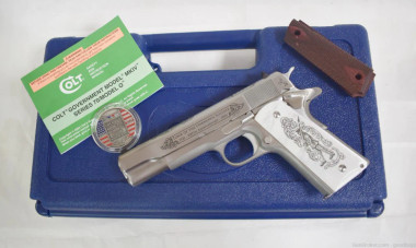 Colt M1911 A1 GI TOTUS Unkown Soldier Stainless/Engraved