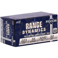 Fiocchi Shooting Dynamics 223 Remington 55 Grain Full Metal Jacket Boat Tail Ammunition