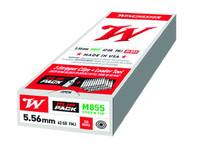 Winchester WM855CP 5.56mm, M855 Green Tip, 62GR, FMJ, 30Rd Stripper Clip Per Box