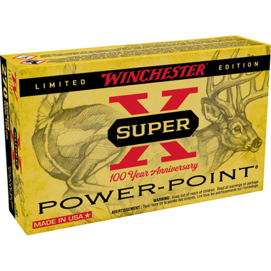 Winchester Super-X Power Point 270 Winchester 150 Grain, Soft Point 20 Round Box 100 Year Anniversary