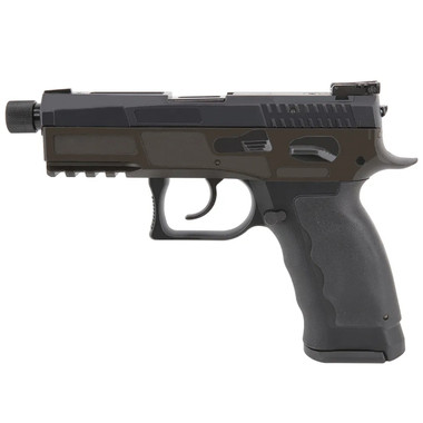 B&T MK-II Pistol 9mm 4.3" Barrel Threaded Barrel DA/SA Pistol With Slight Discoloration