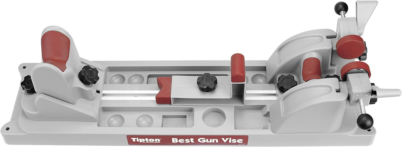 Tipton 181181 Gun Vise for Cleaning, Gunsmithing and Gun Maintenance - Red/Grey