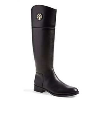 SALE★TORY BURCH Buckle Boots バックル ロゴ レザー アンクル Tory Burch Tumbled Leather Junction Riding Boots (5, Black