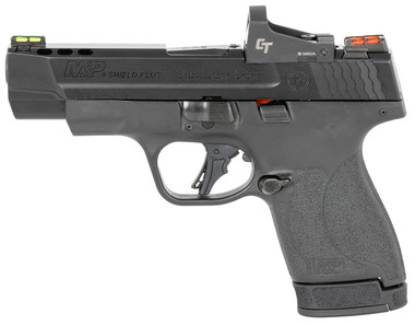 Smith  Wesson 13253 Performance Center MP Shield Plus 9mm Luger 4 Ported 101131 Black Matte Black Armornite Stainless Steel Ported Slide Black Polymer Grip No Manual Crimson Trace Red Dot
