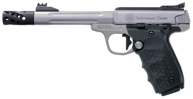 Smith  Wesson 12078 Performance Center Victory Target 22 LR 6 MB 101 Stainless Steel Tandemkross Black HiveGrip with Integrated Target Thumb Rest Grip