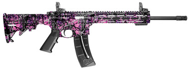 Smith  Wesson 10212 MP15 Sport 22 LR  251 16.50 Black Carbon Steel Barrel Muddy Girl Finish 6 Position CAR Stock 10 Magpul MLok Handguard Magpul MBUS Sights Manual Safety Optics Ready