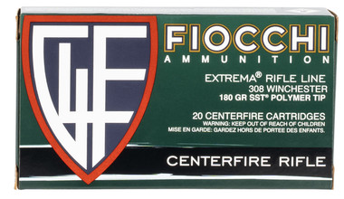 Fiocchi 308HSC Extrema 308 Win 180 gr 2570 fps Super Shock Tip