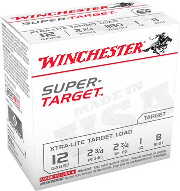 Winchester Ammo Super Target Xtra-Lite 12 Gauge 2.75" 1 oz 8 Shot