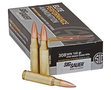 SIG SAUER Elite Performance .308 Win OTM 168 grain