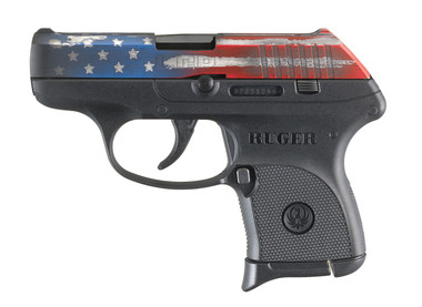 Ruger 380 ACP 2" Barrel, American Flag Cerakote, Black Polymer Grip Pistol - 6Rd