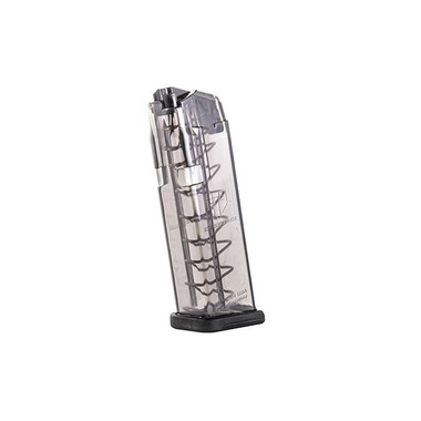 ETS Group GLK1910 Pistol Mags 10rd 9mm Luger Compatible w Glock 26 Gen15Glock 19 Gen15 Clear Polymer