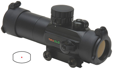 TRUGLO GOBBLE STOPPER 1x30 RED-DOT 30MM 2-CLR&SS SIGHT DUAL COLOR ILLUMINATED MATTE BLACK