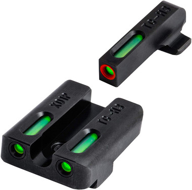TRUGLO TFX SPRINGFIELD XD SET PRO ORN FRONT AND REAR SET GREEN