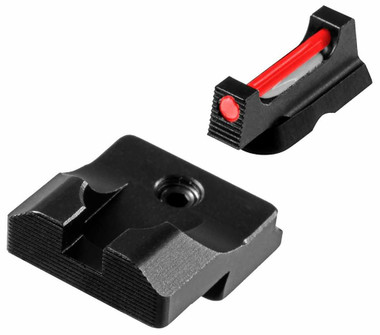 TRUGLO FIBER-OPTIC PRO SQUARE RED FRONT NITRIDE FORTRESS FRAME FOR C FRONT SIGHTS